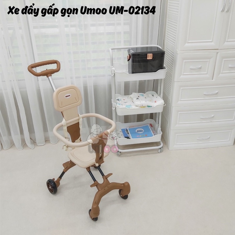 Xe đẩy gấp gọn Umoo UM-02134, thiết kế nhỏ gọn, màu sắc tươi sáng,an toàn,tiện lợi
