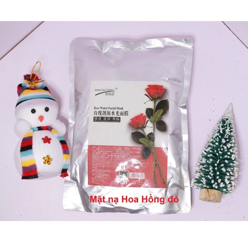 Bột Mặt Nạ DNA Cá Hồi ( Hoa Hồng Đỏ )