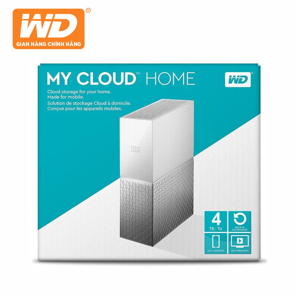 Ổ Cứng Mạng WD My Cloud 4TB - WDBVXC0040HWT-SESN - Hàng Phân Phối Chính Hãng