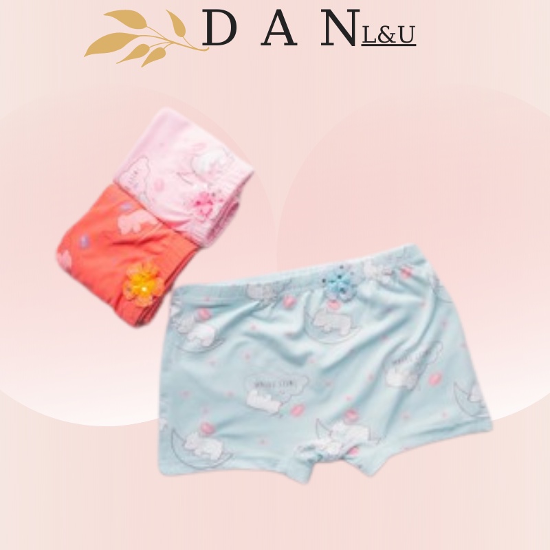 Quần Trẻ Em Cotton An Toàn Cho Bé Họa Tiết Dễ Thương DAN L&amp;U 0553