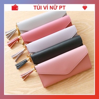 Ví nữ cầm tay cao cấp dáng dài đựng tiền nhiều ngăn giá rẻ gấp 2 đẹp TÚI VÍ NỮ PT CTVI105
