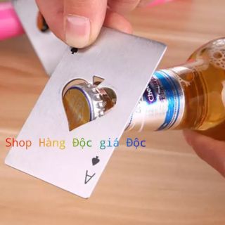 Khui bia bằng lá bài át bích Sành điệu