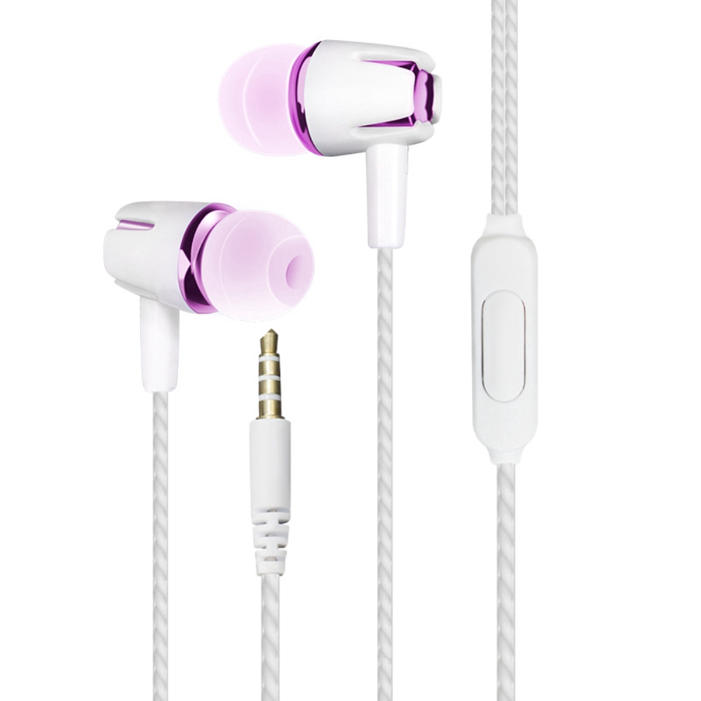 In-ear headphones portable line control with wheat subwoofer headphones ZIYI