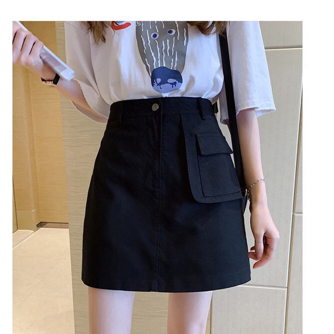 Chân váy ngắn ulzzang 1 túi bên | BigBuy360 - bigbuy360.vn