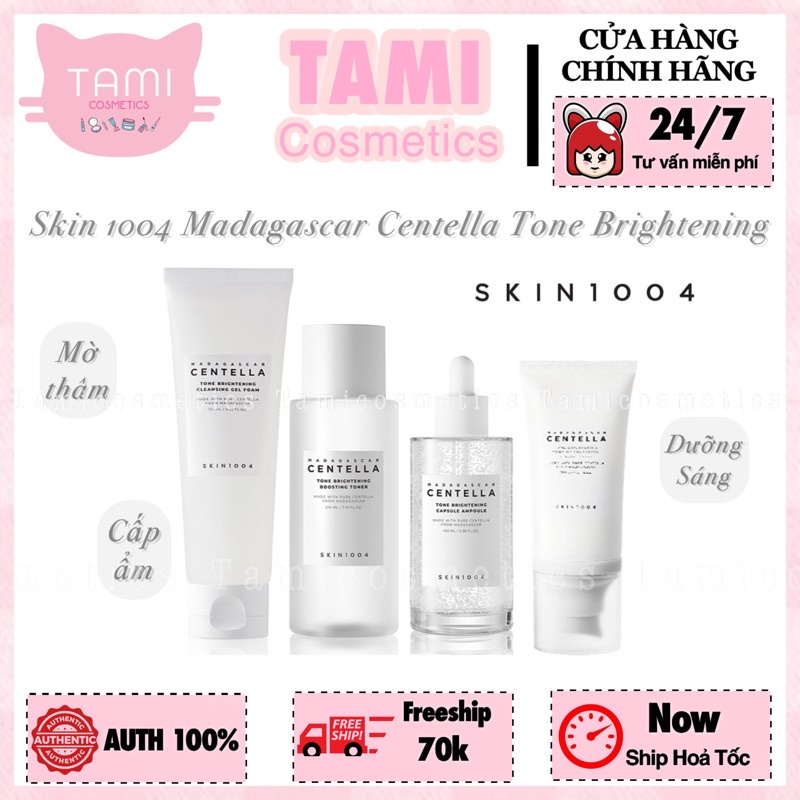 Bộ Dưỡng Da Skin1004 Madagascar Centella Tone Brightening Gel Foam / Toner / Serum