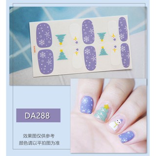 Sticker dán móng họa tiết giáng sinh