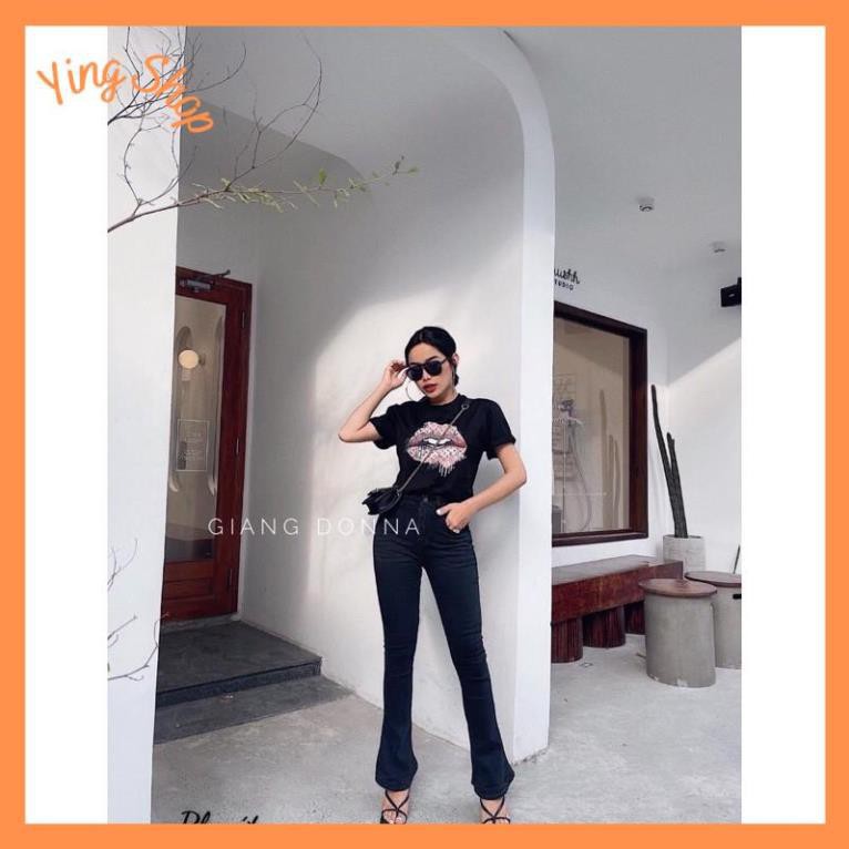 Áo phông nữ giấu quần form rộng  L  V hình môi em nhìn phát là say đắm, áo thun rộng giấu quần (cam kết video tự quay) | BigBuy360 - bigbuy360.vn