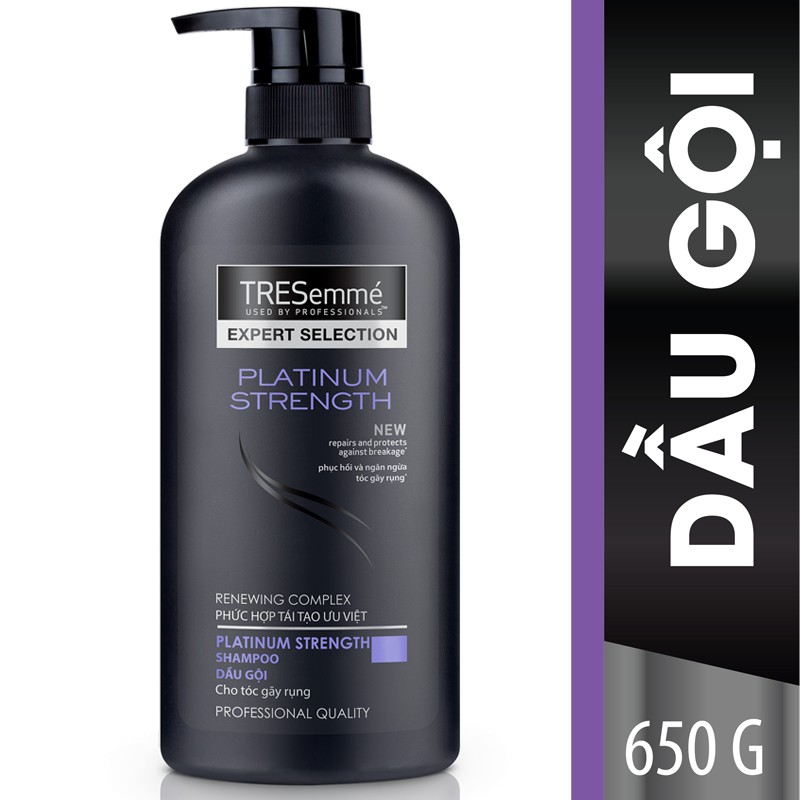 Dầu gội Tresemme Expert Selection Platinum Strength 650g