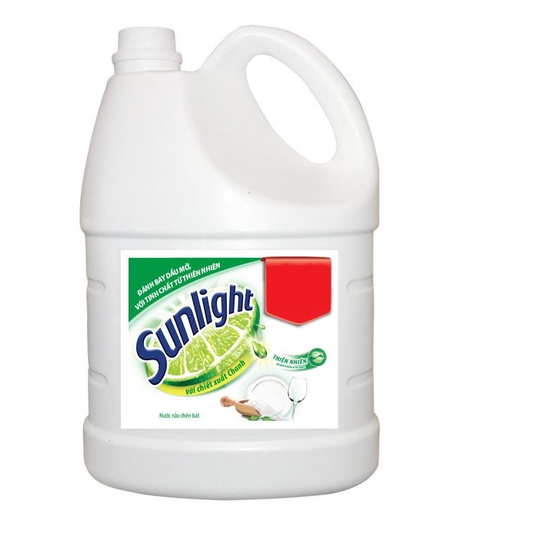 Nước rửa chén Sunlight 3,6kg Mastra Trà Nhật/ Hương Bưởi/ Hương Chanh