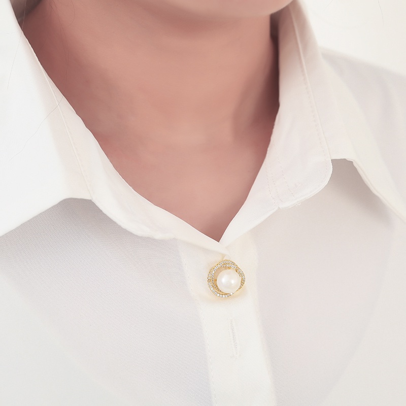[Jiudolan] Trâm Cài Áo Vest Đính Ngọc Trai Nhân Tạo Đơn Giản Thời Trang Corsage