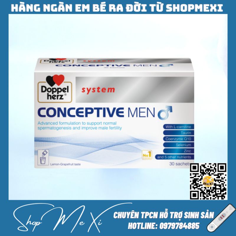 Conceptive Men  Bổ Tinh Trùng, Tăng Sức Đề Kháng, Tăng Cường Sinh Lý Nam, Tăng Thụ Thai.