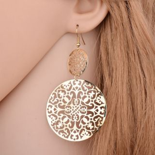 Bông tai dự tiệc dạng tròn