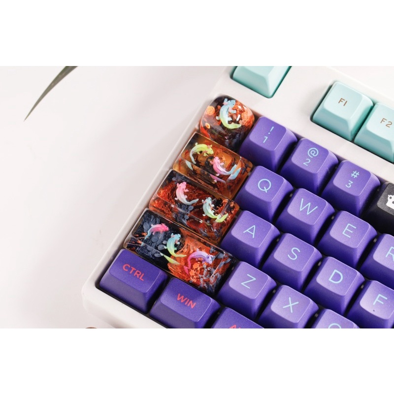 Nút bàn phím cơ kì giông mexico.Keycap resin mexico salamander.Keycap artisan