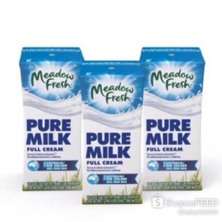 1 Lốc 3 hop MEADOW FRESH 4 hương vị tuỳ chọn: Socola/Calci/Ít béo/Nguyên kem loại 200ml