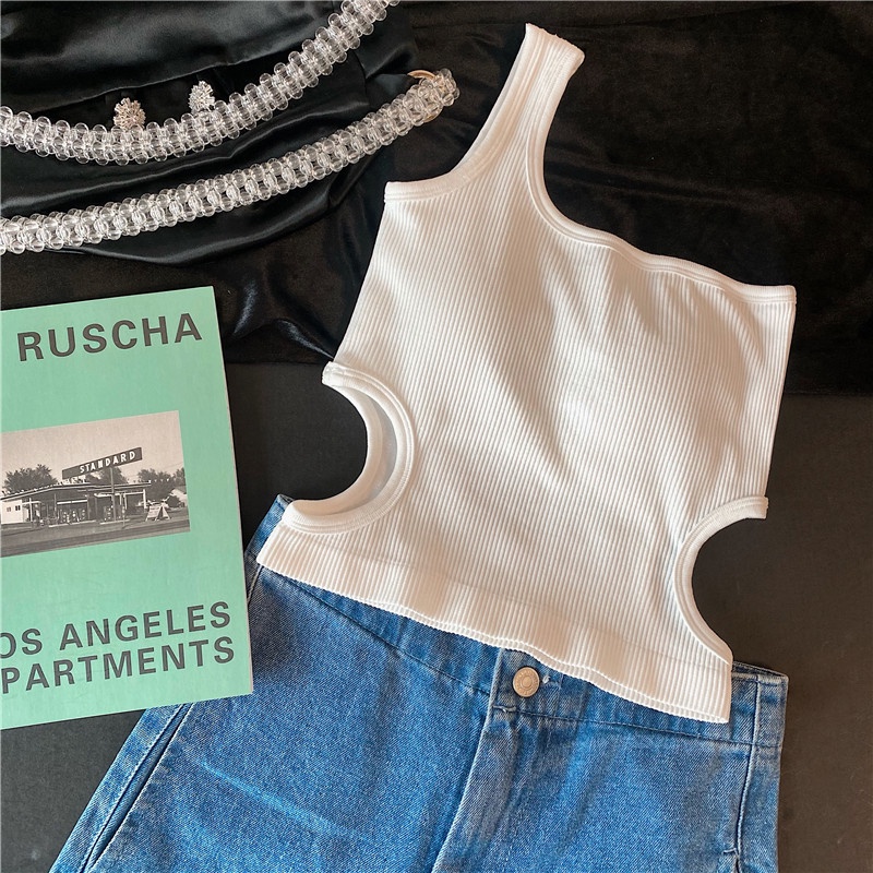 Áo Bra Cotton Màu Trơn Khoét Eo Siêu Xinh Áo Croptop Thời Trang Phong Cách Hàn Quốc Mainia Shop