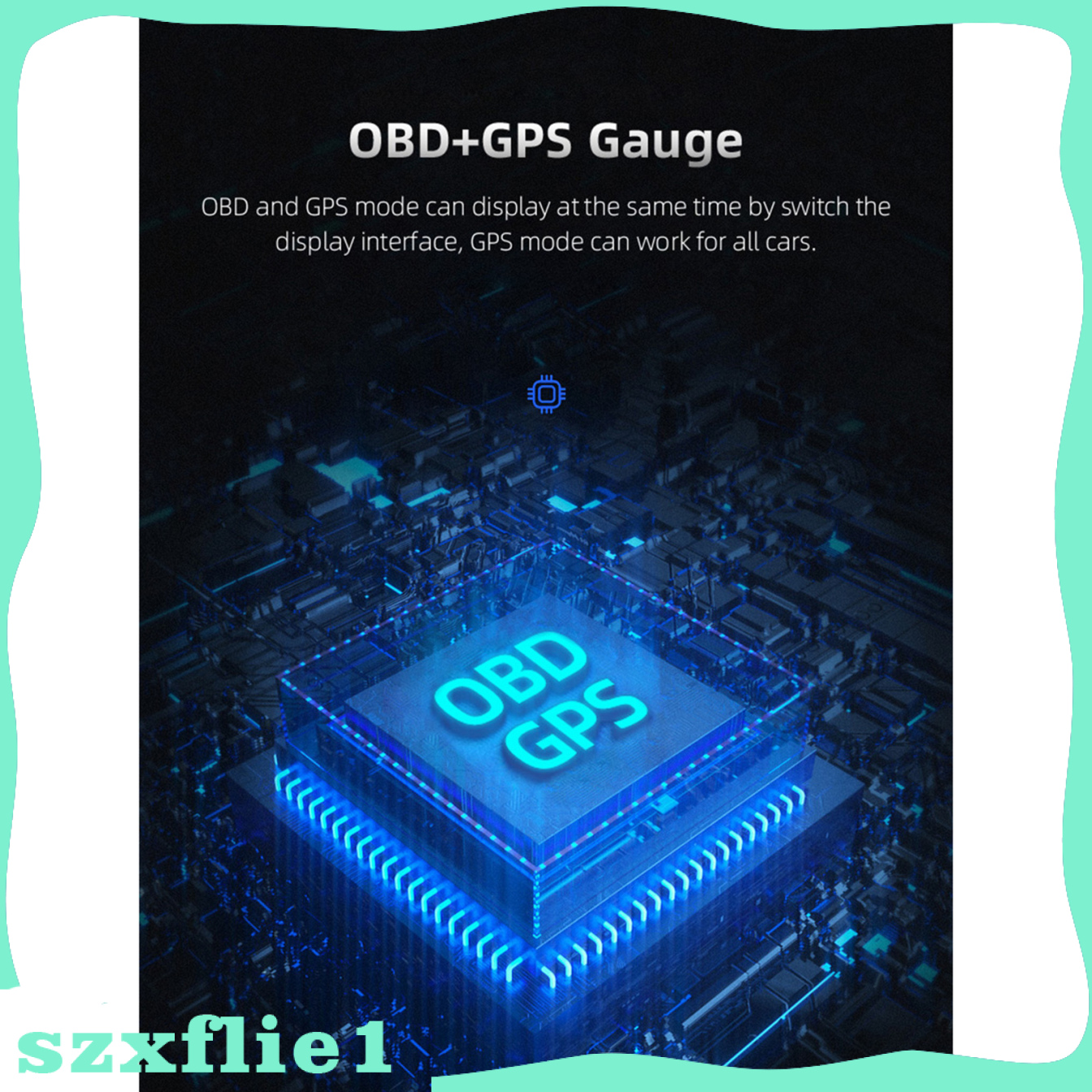 [🔥Hot Sale🔥] Car Head Up Display GPS OBD2 OBD Driving Computer Voltmeter LCD Screen