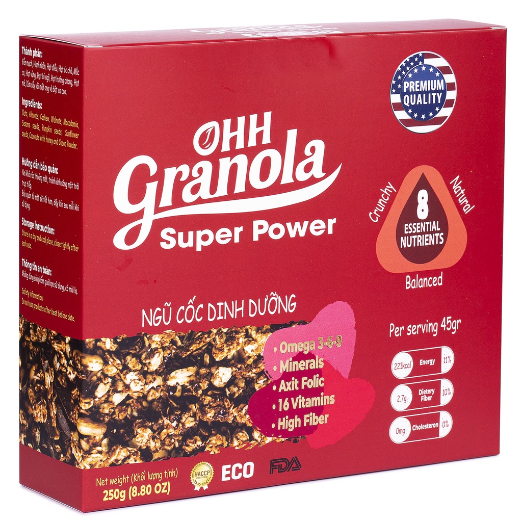 Ngũ Cốc Dinh Dưỡng Super Power (Ca Cao ) 250g