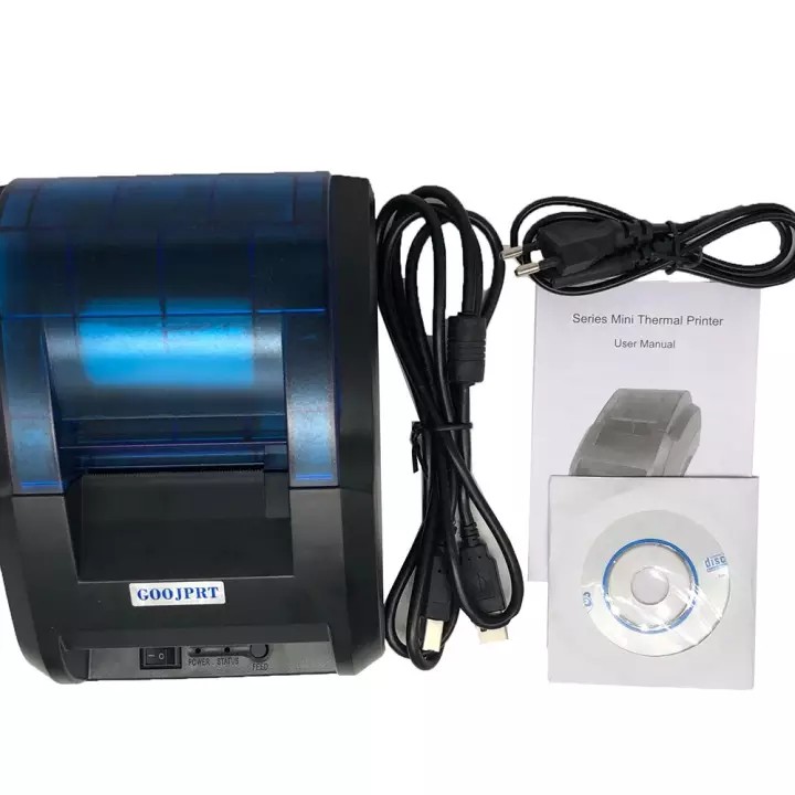 Máy in bill hóa đơn K58 dùng in cho cả điện thoại và máy tính - tặng 5 cuộn giấy