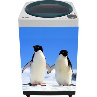 Decal trang trí máy giặt mẫu chim cánh cụt chất liệu chống thấm