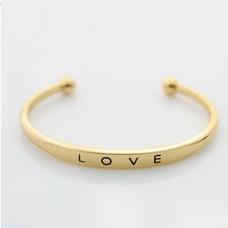 Vòng đeo tay mạ vàng chữ love cá tính trẻ trung danh cho nam nữ