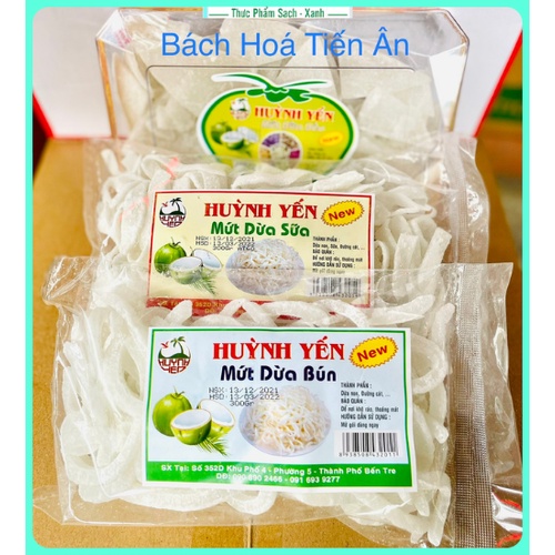 Mứt Dừa Nòn Dẻo Huỳnh Yến Bến Tre Vị Truyền Thống ( ngọt thanh ) ( không chất bảo quản)