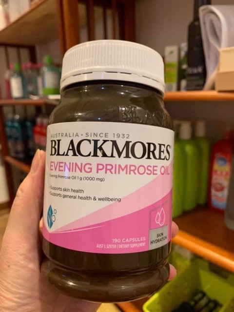 Viên uống tinh dầu hoa anh thảo Blackmores Evening Primrose Oil 190 viên Úc