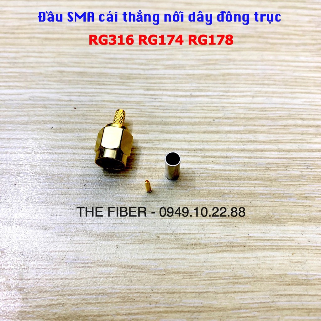 Đầu nối SMA nối dây đồng trục 50Ohm RG316 RG174 RG178