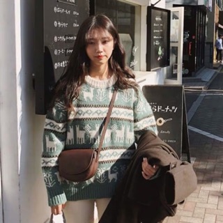 Áo len tuần lộc vintage
