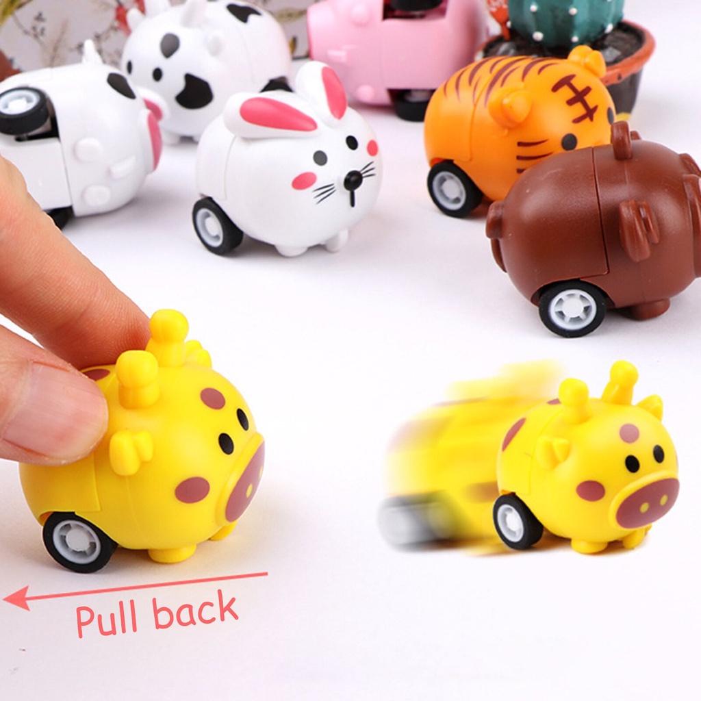 Đồ Chơi Xe Kéo Hình Động Vật Hoạt Hình Dễ Thương Cho Bé