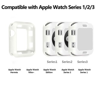 Vỏ Silicone Mềm Bảo Vệ Đồng Hồ Apple Watch 1 / 2 / 3 / 4 / 5 / 6 Iwatch 38mm 40mm 42mm 44mm Iwatch Series 6 / 5 / 4 / 3 / 2 / 1