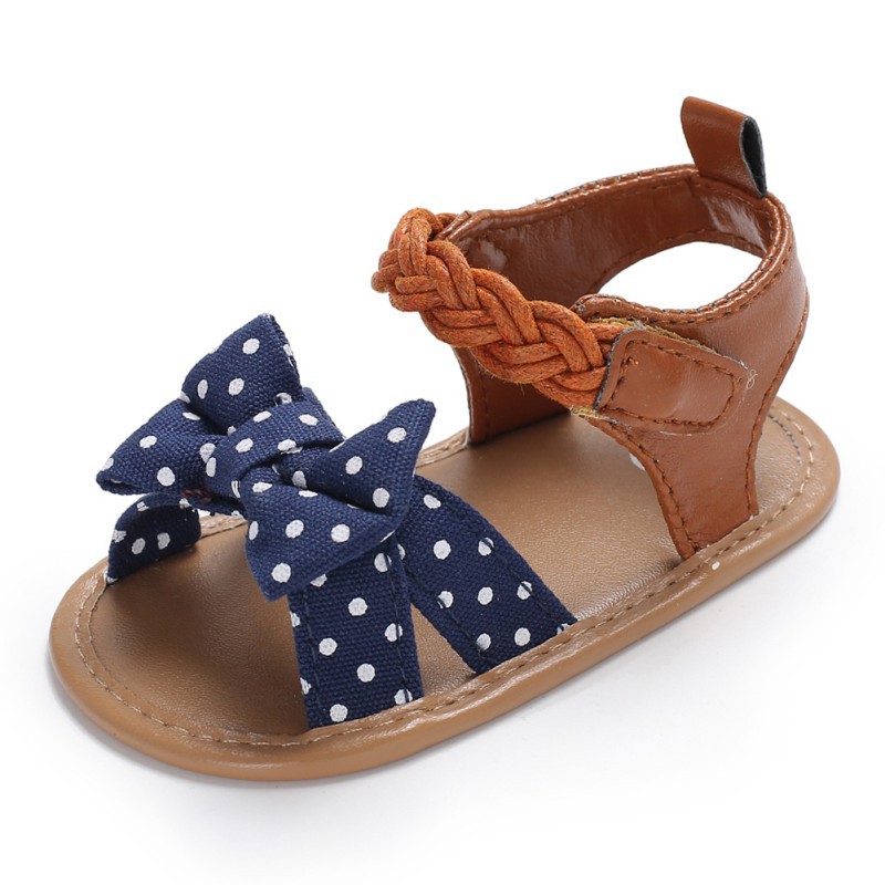 Giày Sandal xỏ ngón chống trượt cho bé gái từ 0-12 tháng tuổi