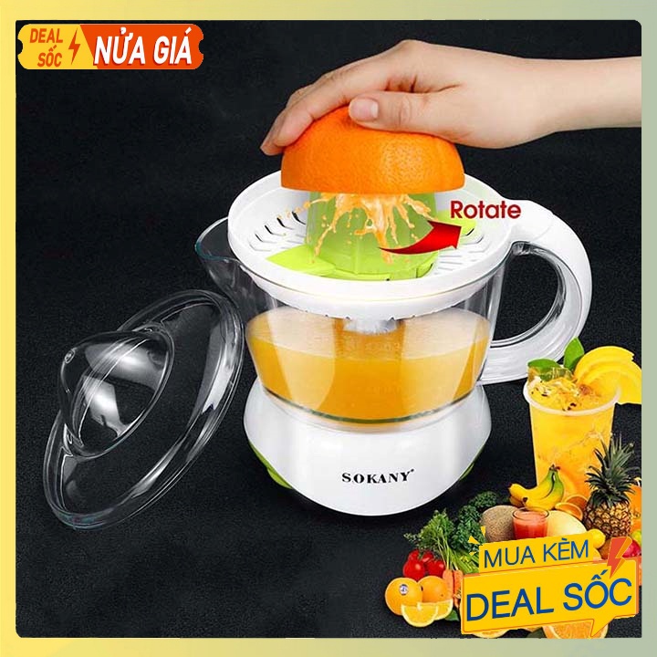 Máy vắt cam Sokany, máy ép nước cam cắm điện dung tích 700ml
