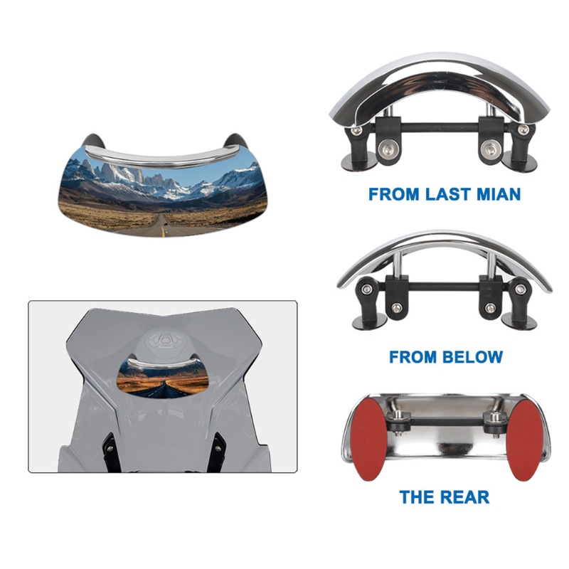 Gương Chiếu Hậu Góc Rộng 180 Độ Chất Lượng Cao° Gương Chiếu Hậu Độ Nét Cao Cho R1200GS R1250GS