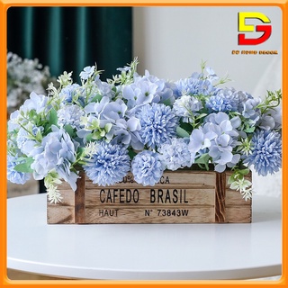Giỏ Hoa Để Bàn Chậu Hoa Giả Decor Nhiều Mẫu Trang Trí Bàn Trà Kệ Tủ Làm Quà Tặng Độc Đáo DG-69