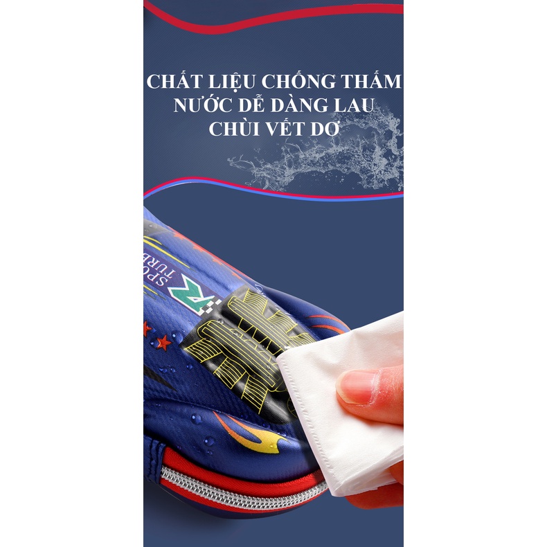 Hôp bút 3D in hình xe đua độc đáo kích thước lớn chống thấm nước phù hợp cho bé trai HB00004