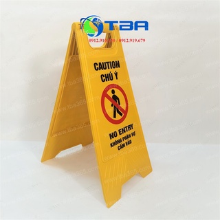Bảng nhựa cảnh báo chữ a- khu vực cấm vào