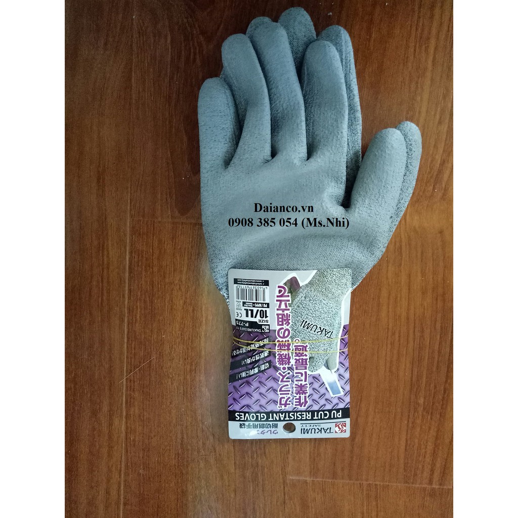 Găng Tay Chống Cắt TAKUMI P-775- Hàng sẵn- Chính hãng