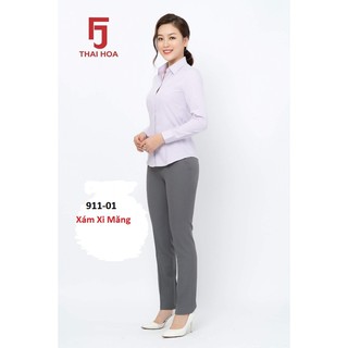Quần Tây nữ Thái Hòa Màu xám Mã 911-01