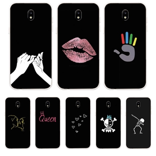 Ốp Lưng Samsung Galaxy J3 Pro J5 Pro J7 Pro 2017 TPU mềm Case Cá tính đen tuyền
