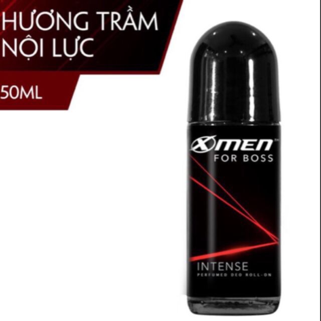 Lăn khử mùi X-men for boss hương trầm nội lực 50ml hàng chính hãng