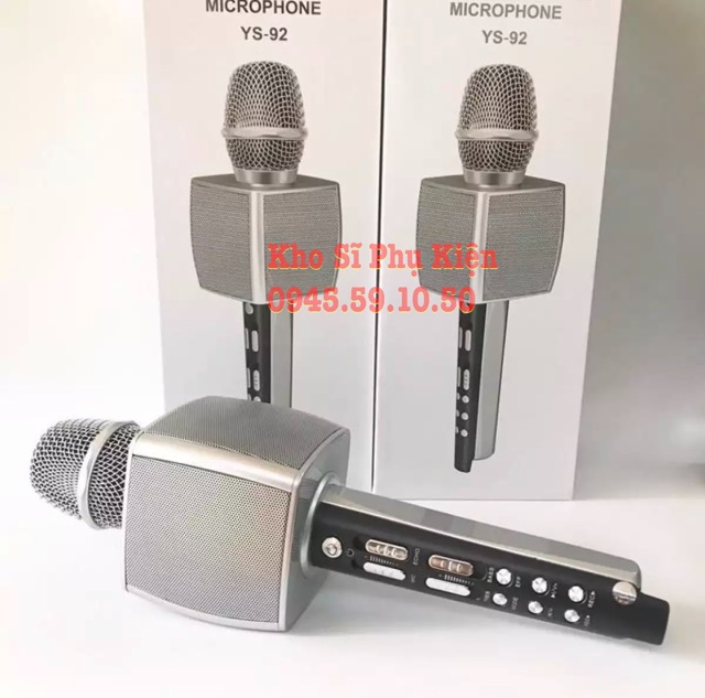 [Mã 159ELSALE hoàn 7% đơn 300K] Micro Karaoke Bluetooth Cao Cấp SU YOSD YS-92 Âm Thanh Cực Vang