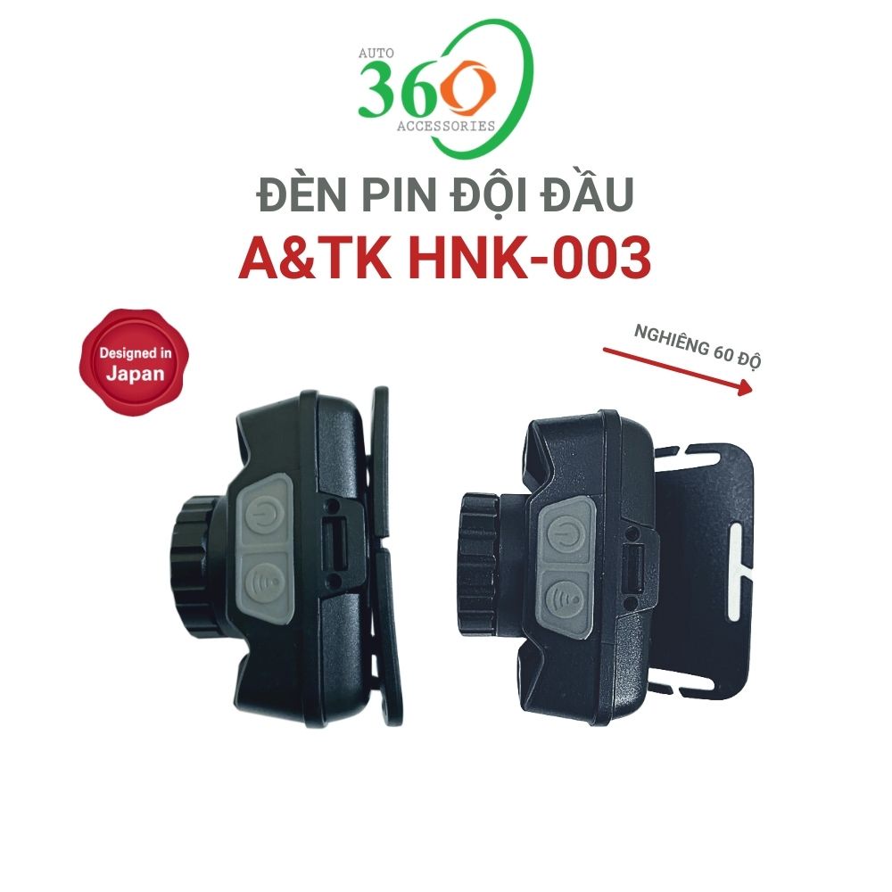 Đèn pin đội đầu A&TK HNK-003 đèn đội đầu siêu sáng chống nước cảm biến chuyển động 3.7V 1800mAh | BigBuy360 - bigbuy360.vn