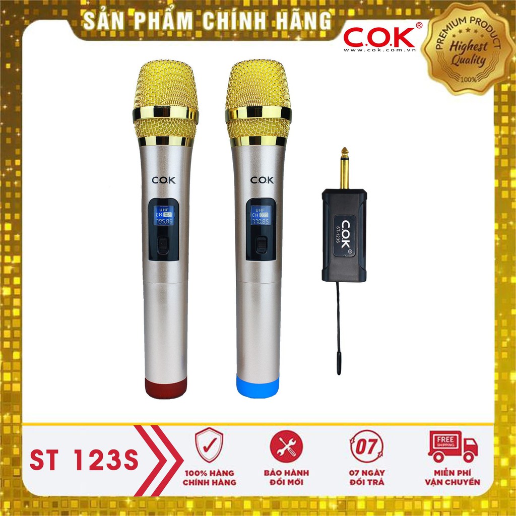 Bộ 2 micro không dây COK ST-123