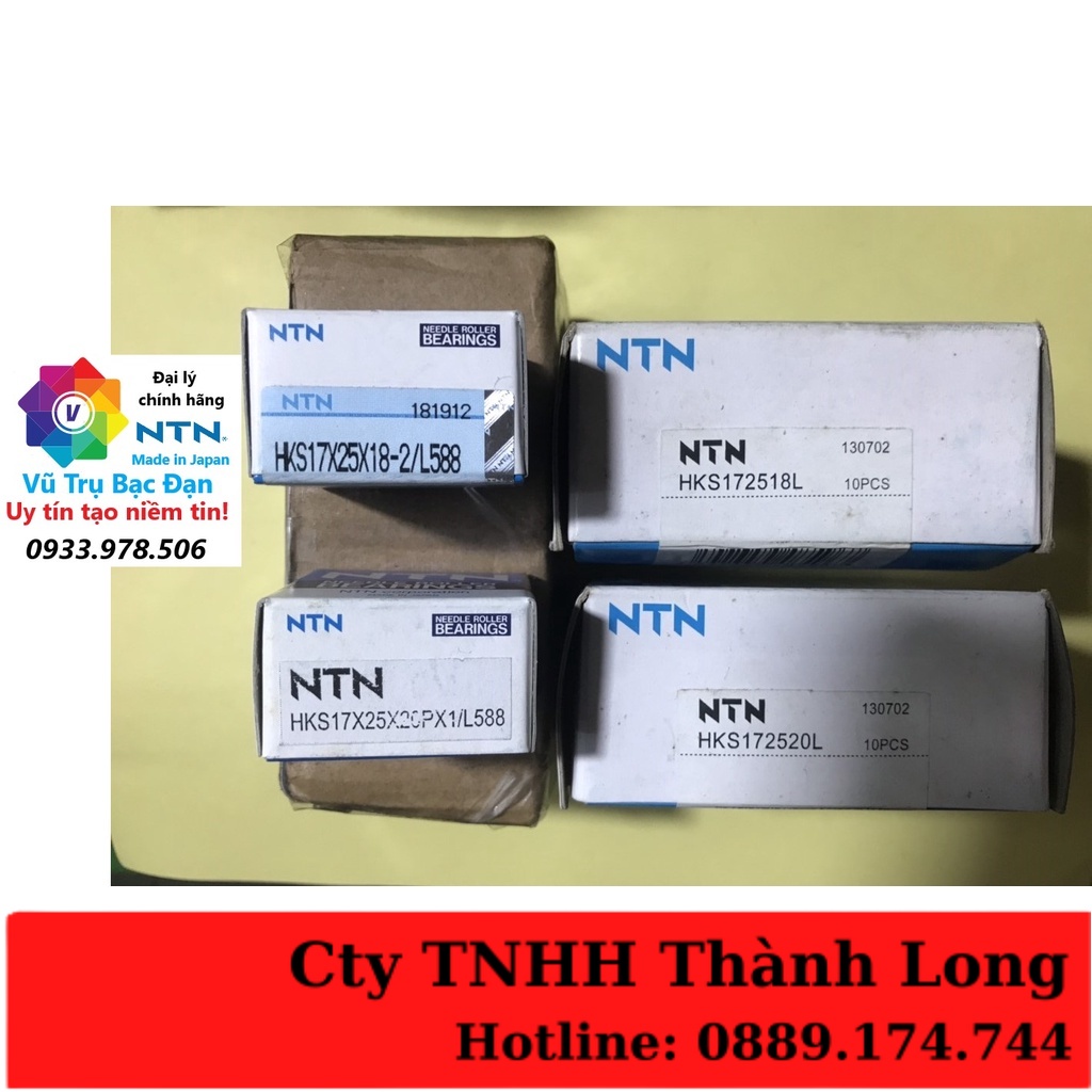 Vòng bi Bạc đạn nồi sau pully xe HKS17x25x18 , HKS17x25x20 NTN