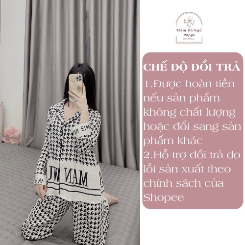 Bộ mặc nhà nữ Latin cao cấp quần dài POPPY-MANWO | BigBuy360 - bigbuy360.vn