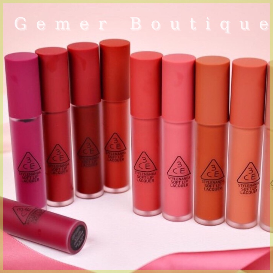 SON KEM LÌ 3CE VELVET LIP TINT dòng son kem lì mới từ hãng mỹ phẩm nổi tiếng Hàn Quốc