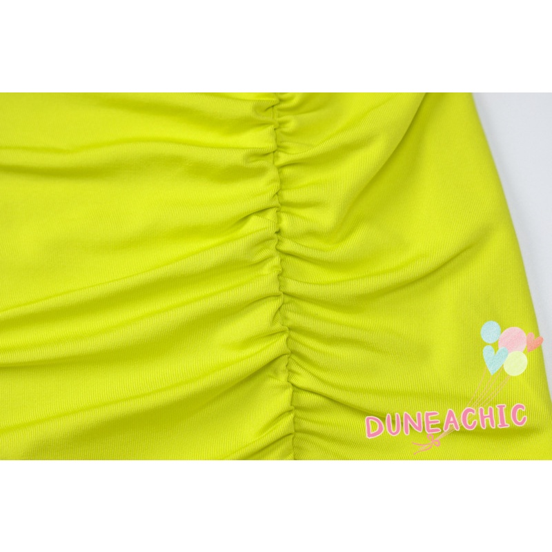 DUNEA Đầm Dây Xếp Ly Hở Lưng Xẻ Tà Kiểu Đường Phố Gợi Cảm Cho Nữ