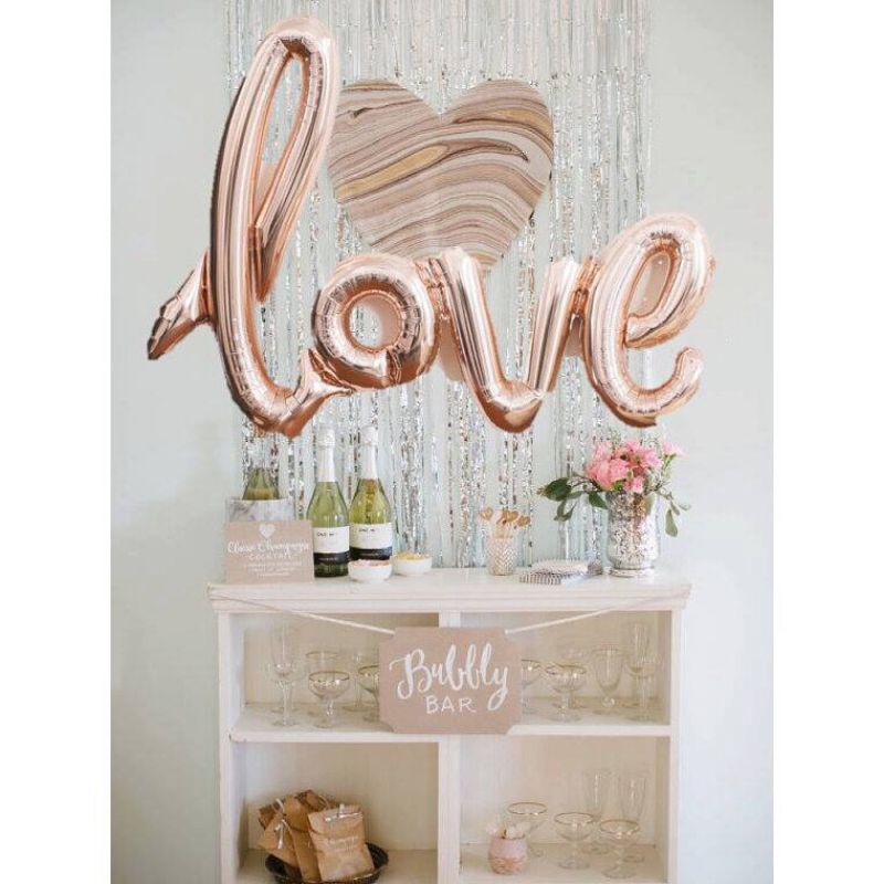 (freeship)( y hình size to)  Bóng Trang Trí Cô Dâu, Chú Rể Phòng Cưới