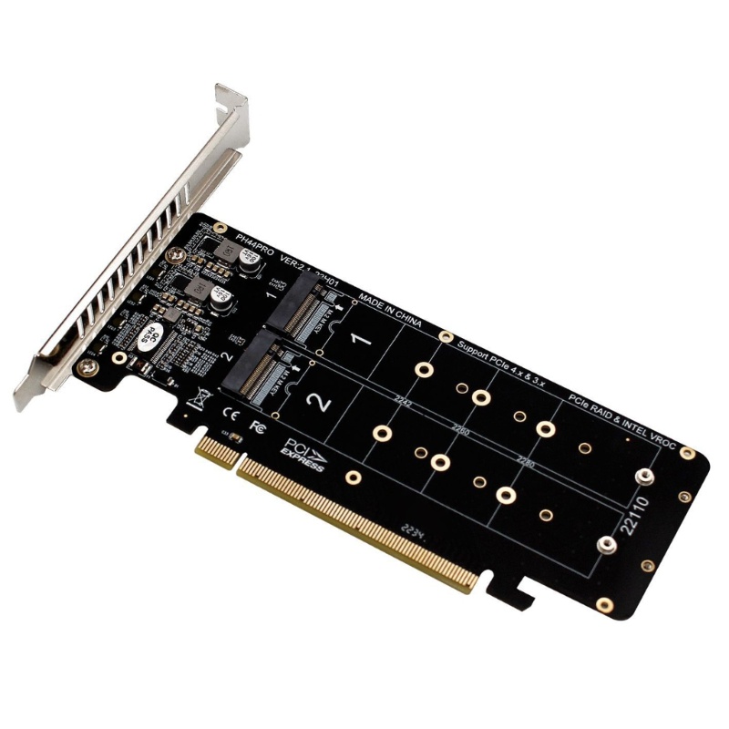 Bộ 4 Ổ Đĩa Mở Rộng PCI-E X16 Sang M.2 NVMEx4 SSD