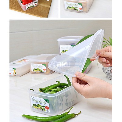 [Hỏa tốc HCM] Combo Bình nước du lịch 1000ml và Hộp thực phẩm vuông 1600ml Inomata Nhật Bản
